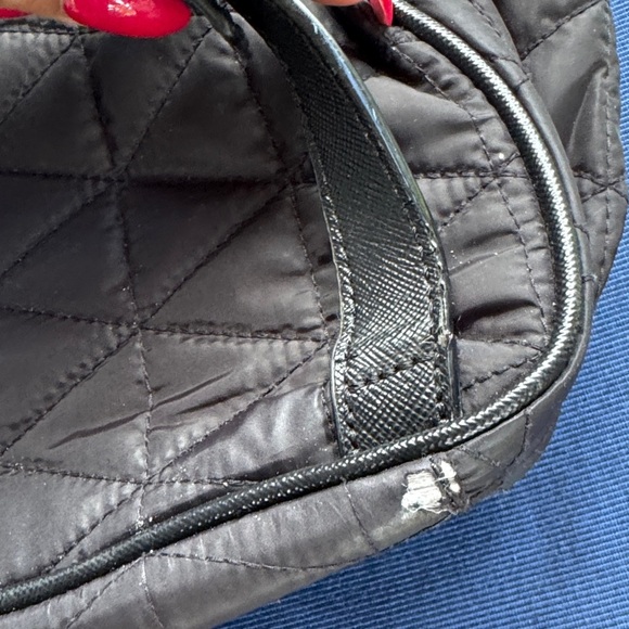 Kate Spade Black Quilted Bag with Gold Accents - Picture 6 of 11